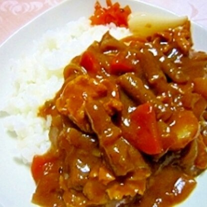 ごぼう入りカレーライス